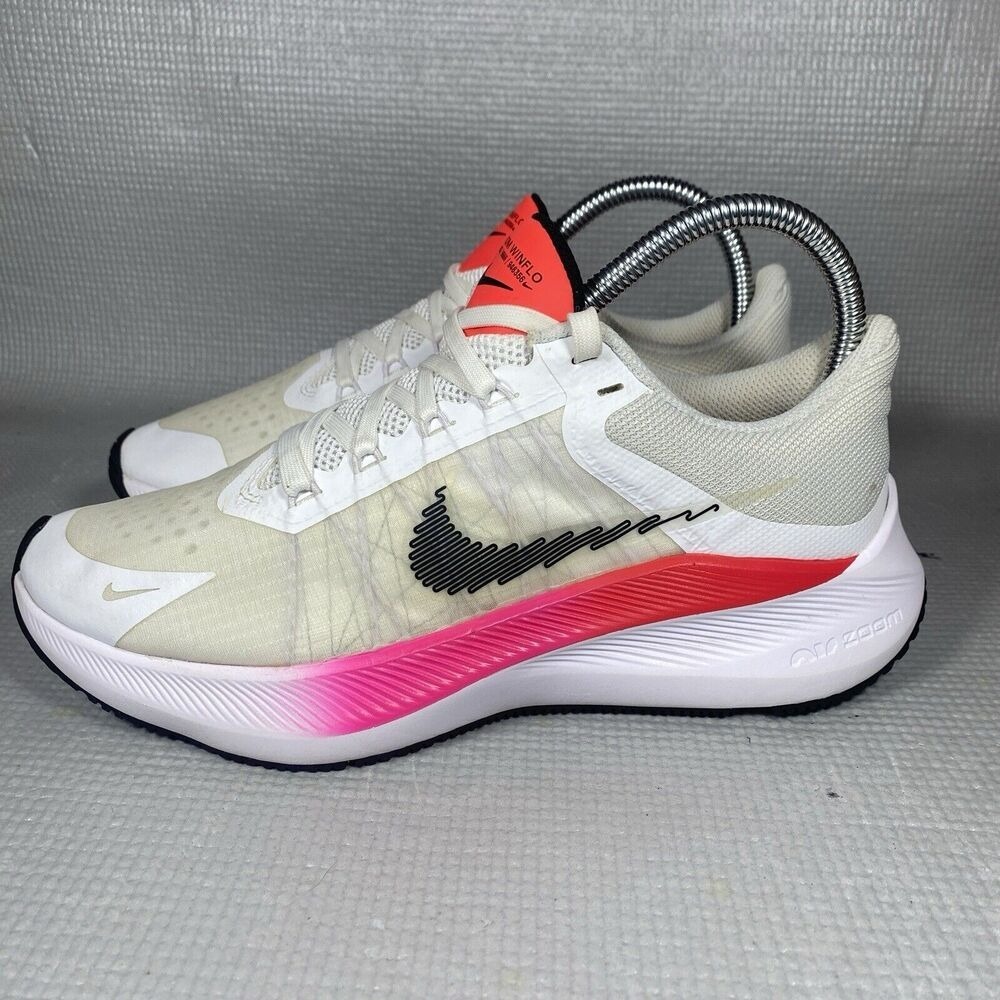 Nike Zoom Winflo Womens Size 6.5 Shoes Sneakers White Black Pink CW3421-100